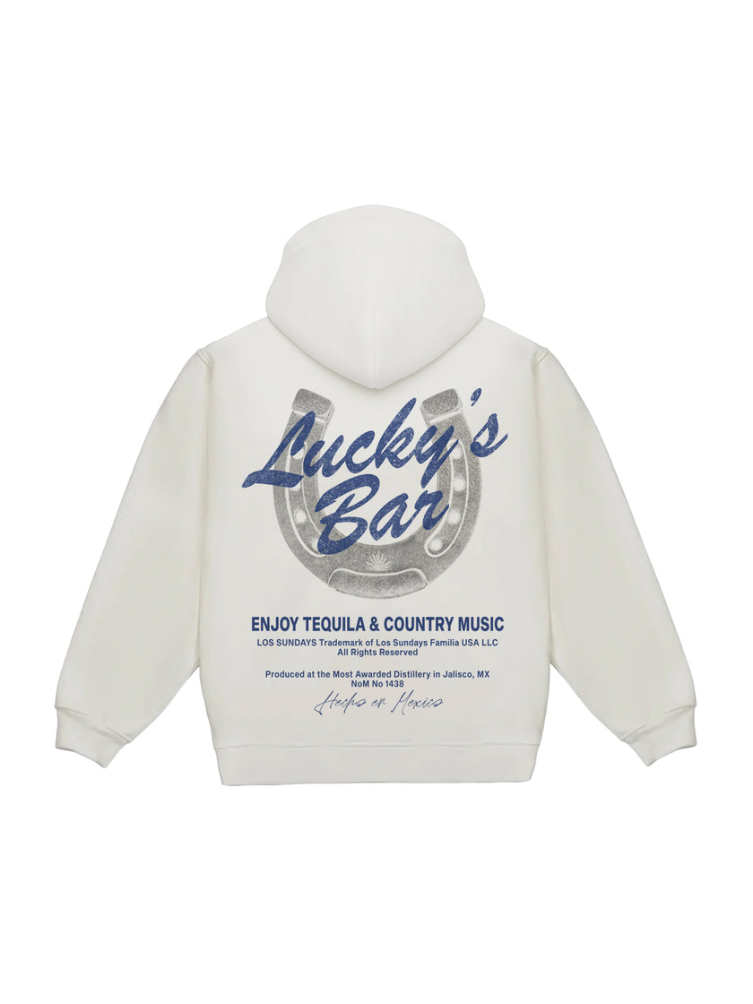 Lucky's Hood - White/Navy