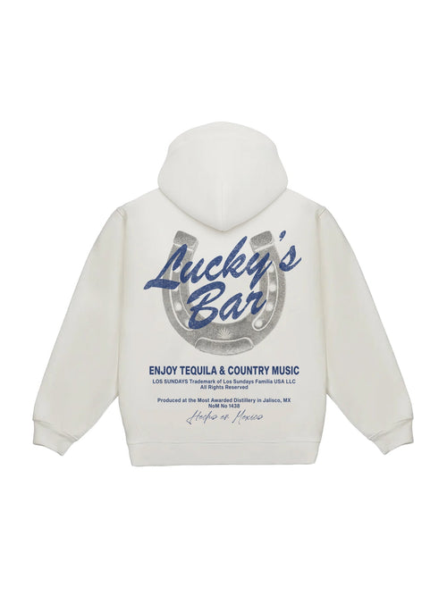 Lucky's Hood - White/Navy