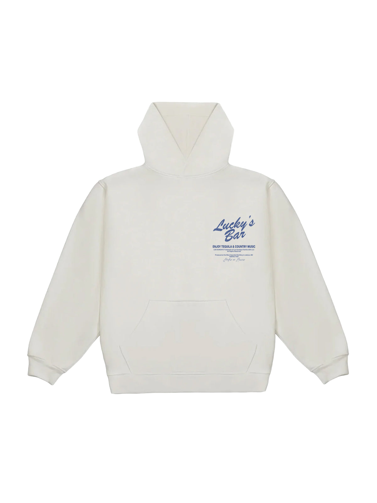 Lucky's Hood - White/Navy