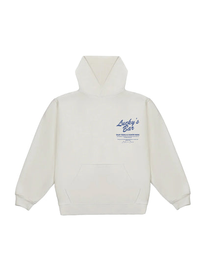 Lucky's Hood - White/Navy