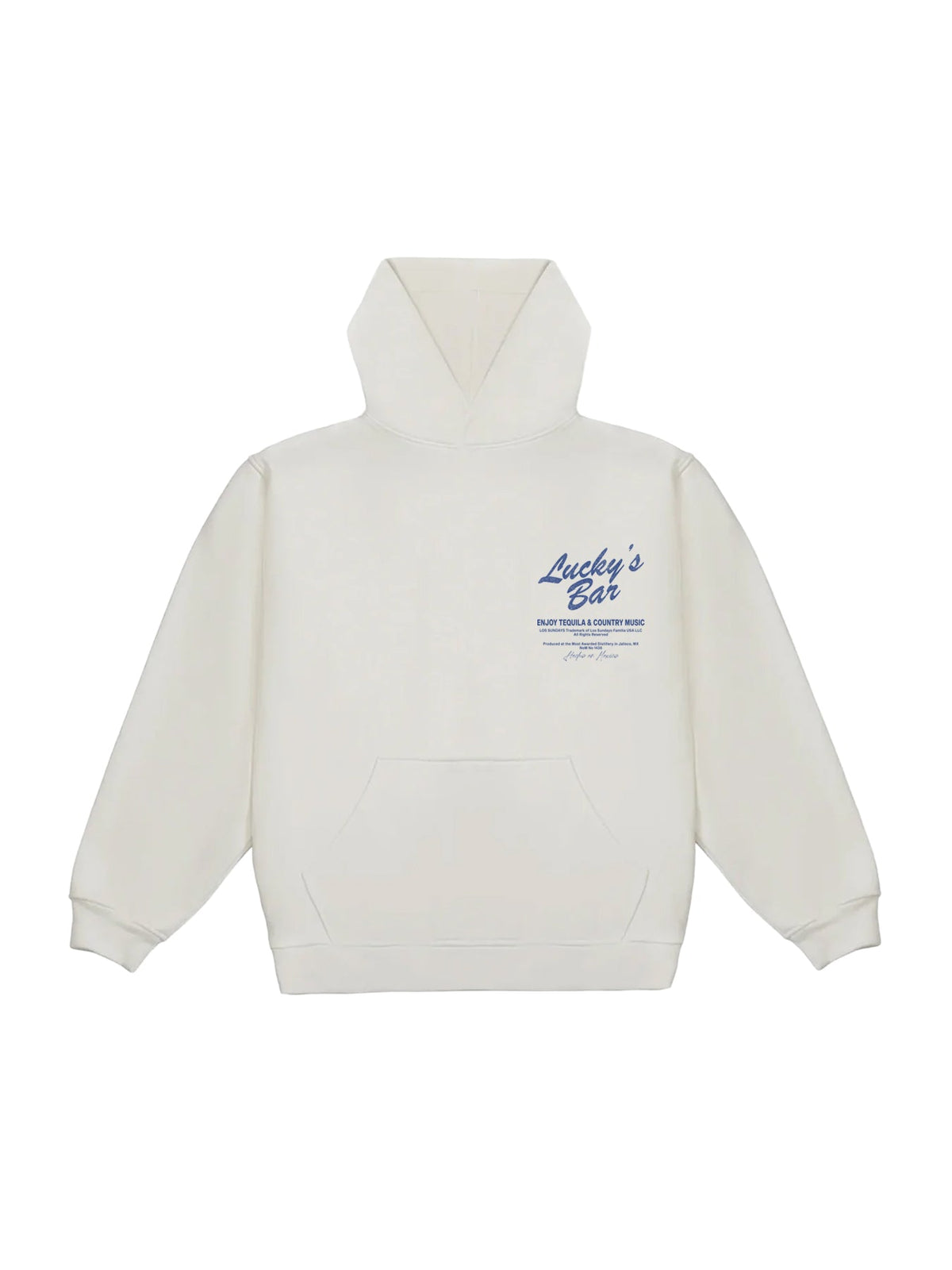 Lucky's Hood - White/Navy