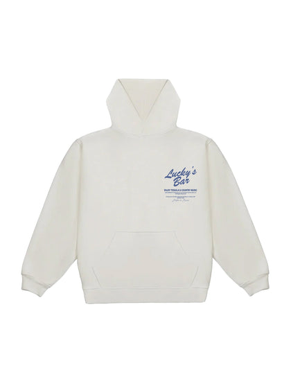 Lucky's Hood - White/Navy