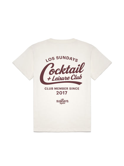 The Cocktail & Leisure Tee - Blanc White