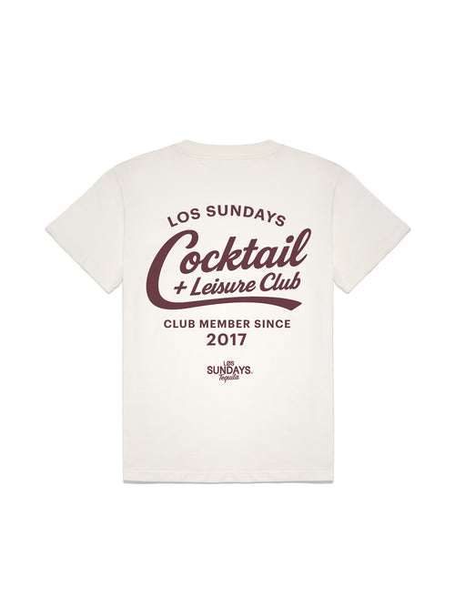 The Cocktail & Leisure Tee - Blanc White