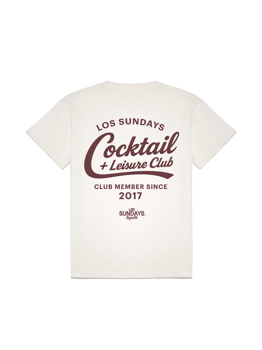 The Cocktail & Leisure Tee - Blanc White