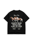 The Hell Of A Ride Tee - Black