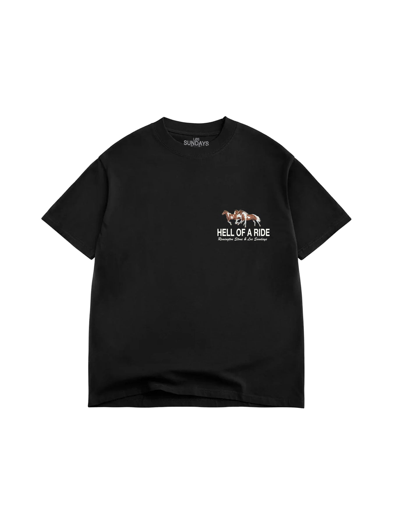 The Hell Of A Ride Tee - Black | Løs Sundays