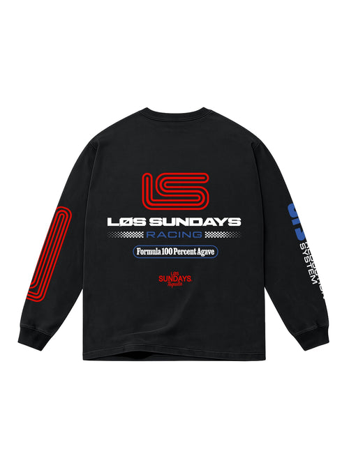Formula 100 L/S Tee - Black / White