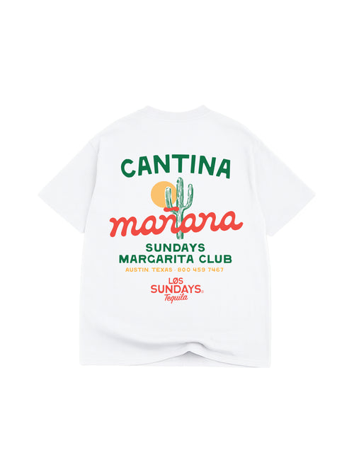 Manana Margarita Club Tee - Blanc White