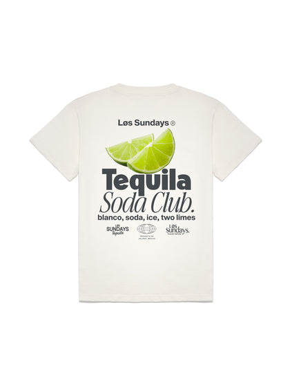The Tequila Soda Club Tee - Blanc White
