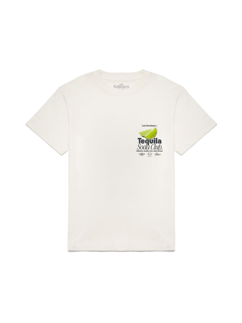 The Tequila Soda Club Tee - Blanc White