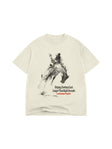 The 8 Seconds Tee - Off White / Black