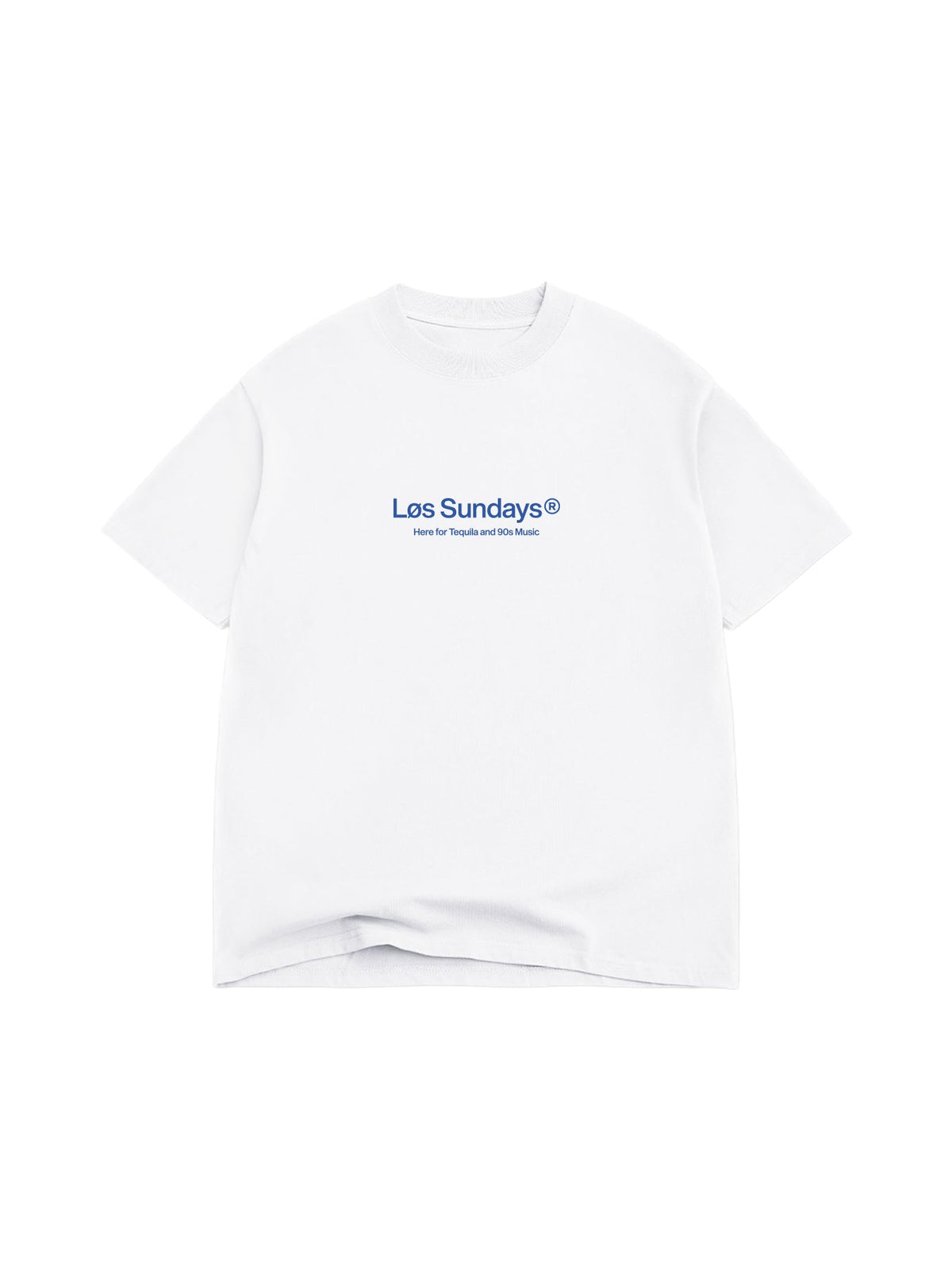 The 90's Music Tee - Blanc White / Blue