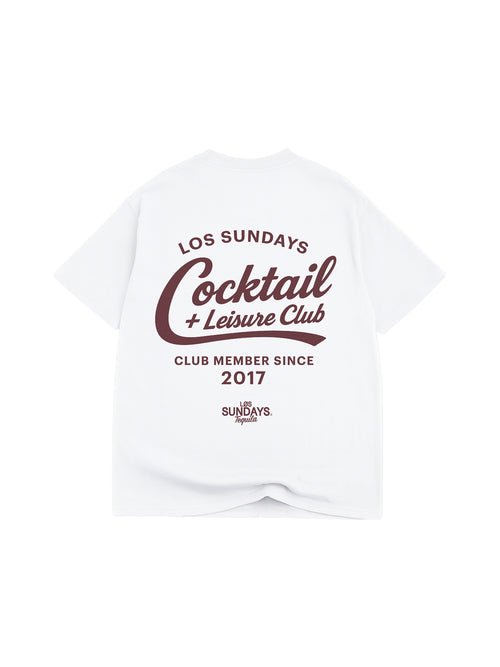 The Cocktail & Leisure Tee - Blanc White
