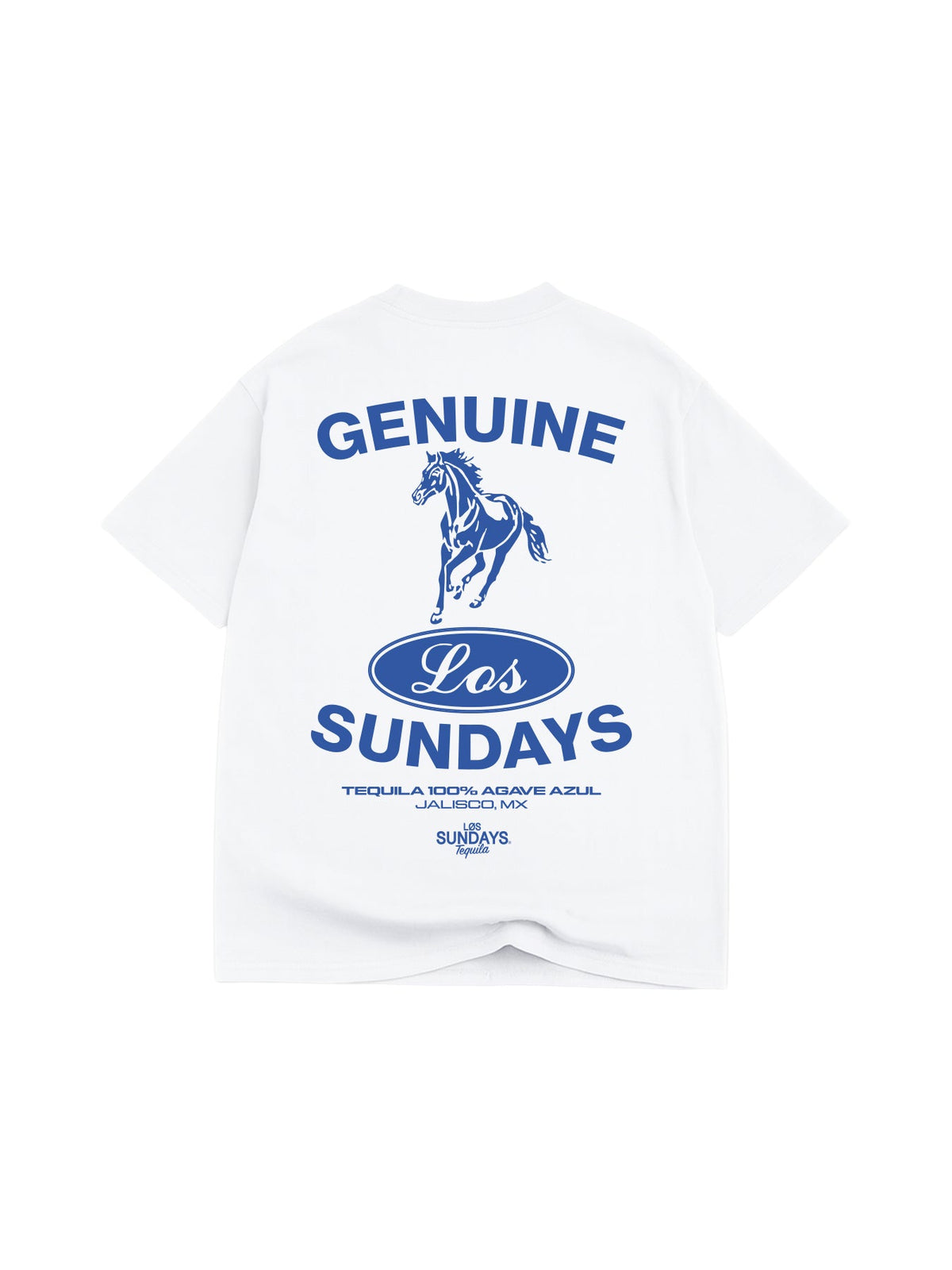 The Genuine Tee - Blanc White / Blue