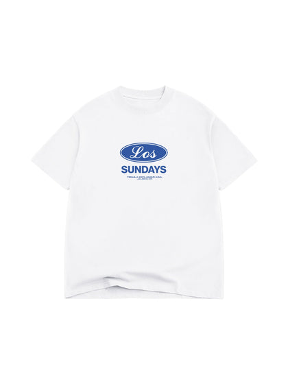 The Genuine Tee - Blanc White / Blue