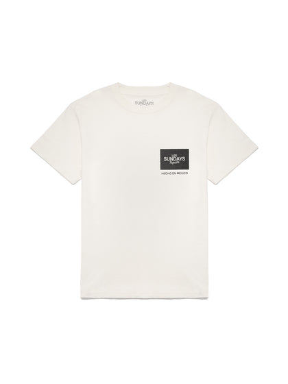 The Origin Tee - Blanc White/Black