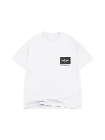 The Origin Tee - Blanc White/Black