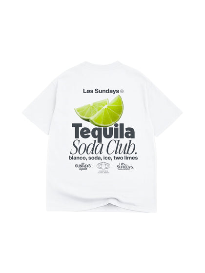 The Tequila Soda Club Tee - Blanc White