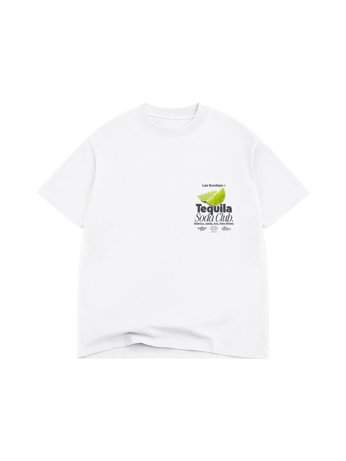 The Tequila Soda Club Tee - Blanc White