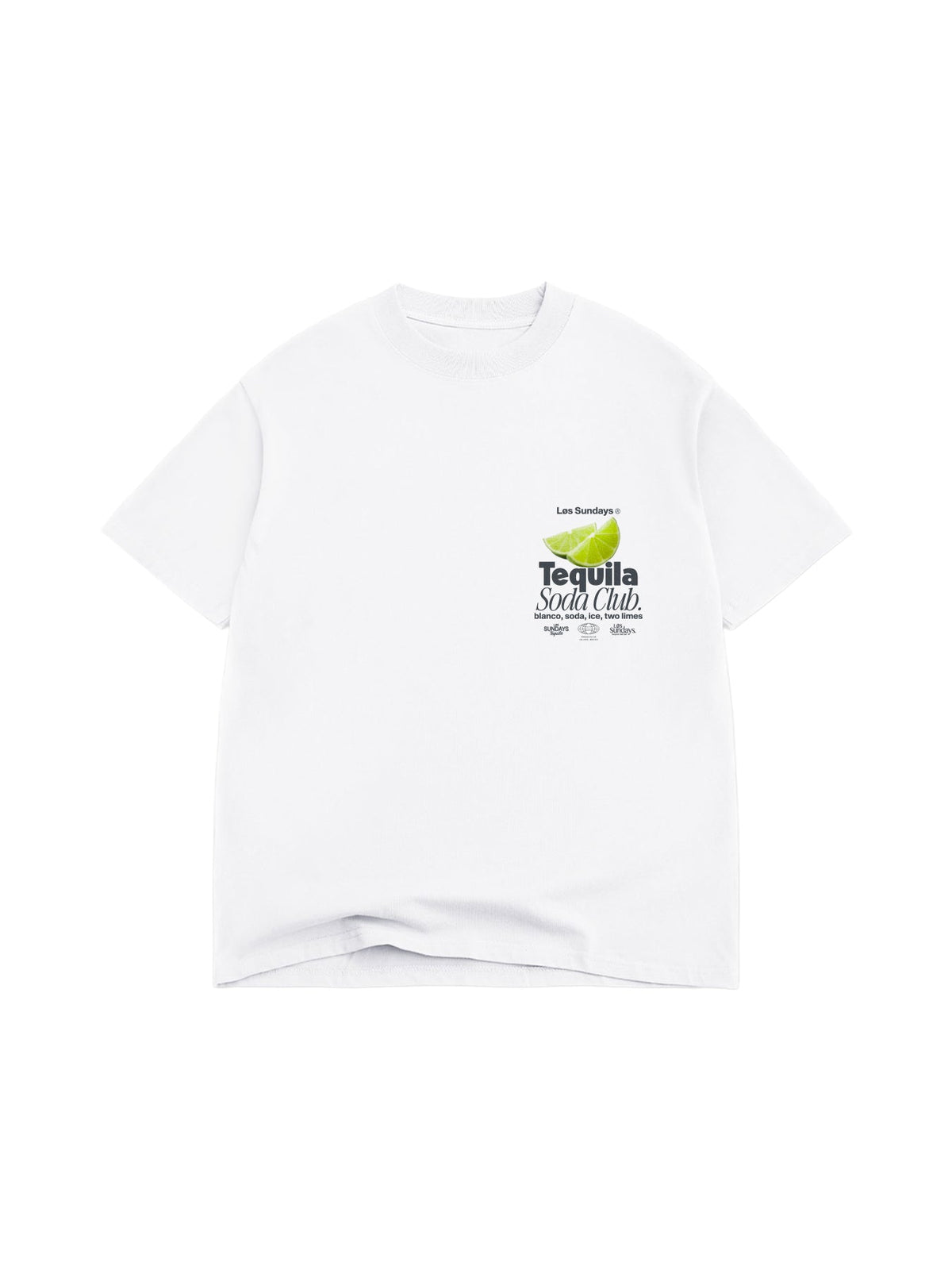 The Tequila Soda Club Tee - Blanc White