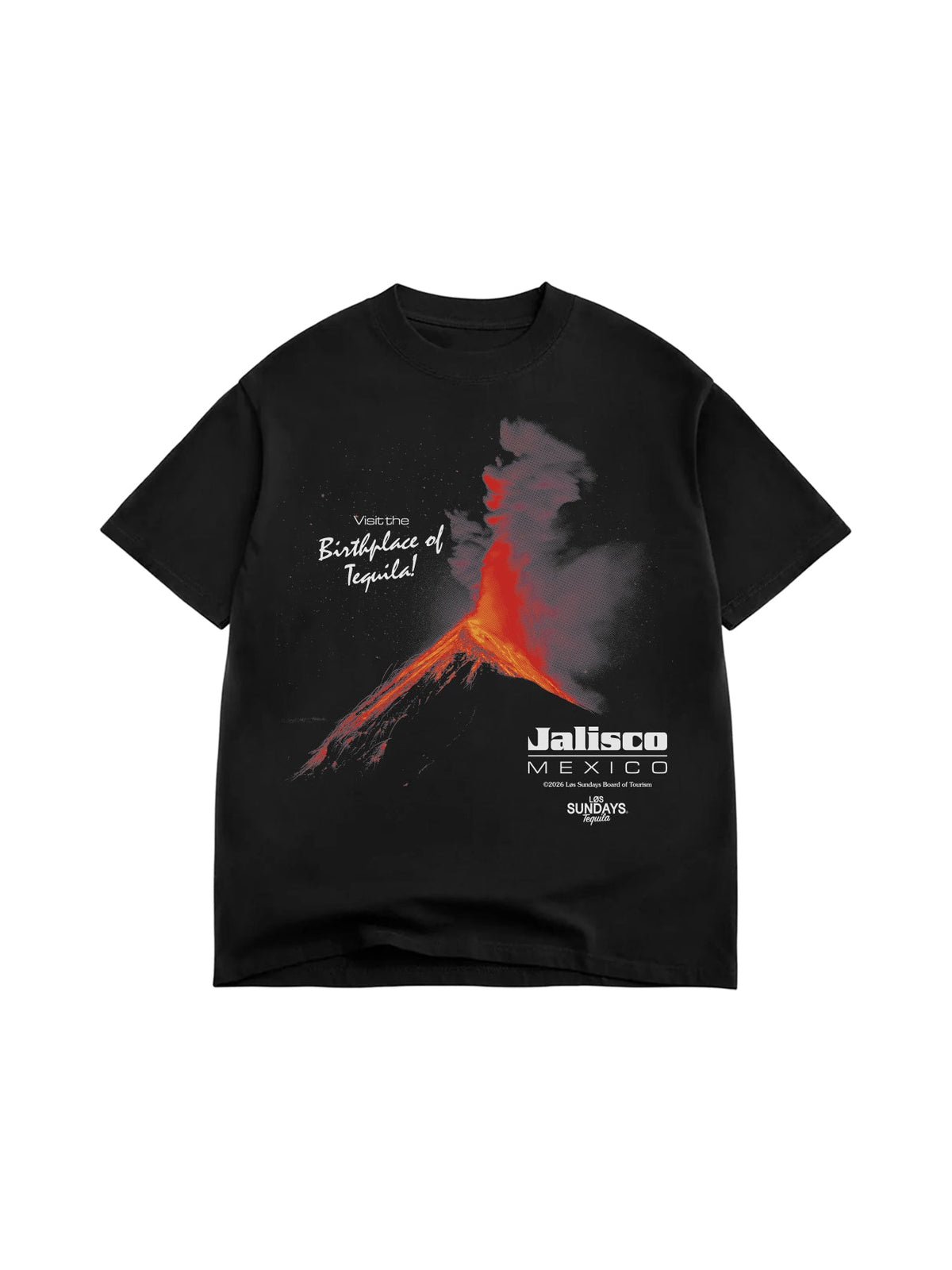 The Volcano Tee - Black / White