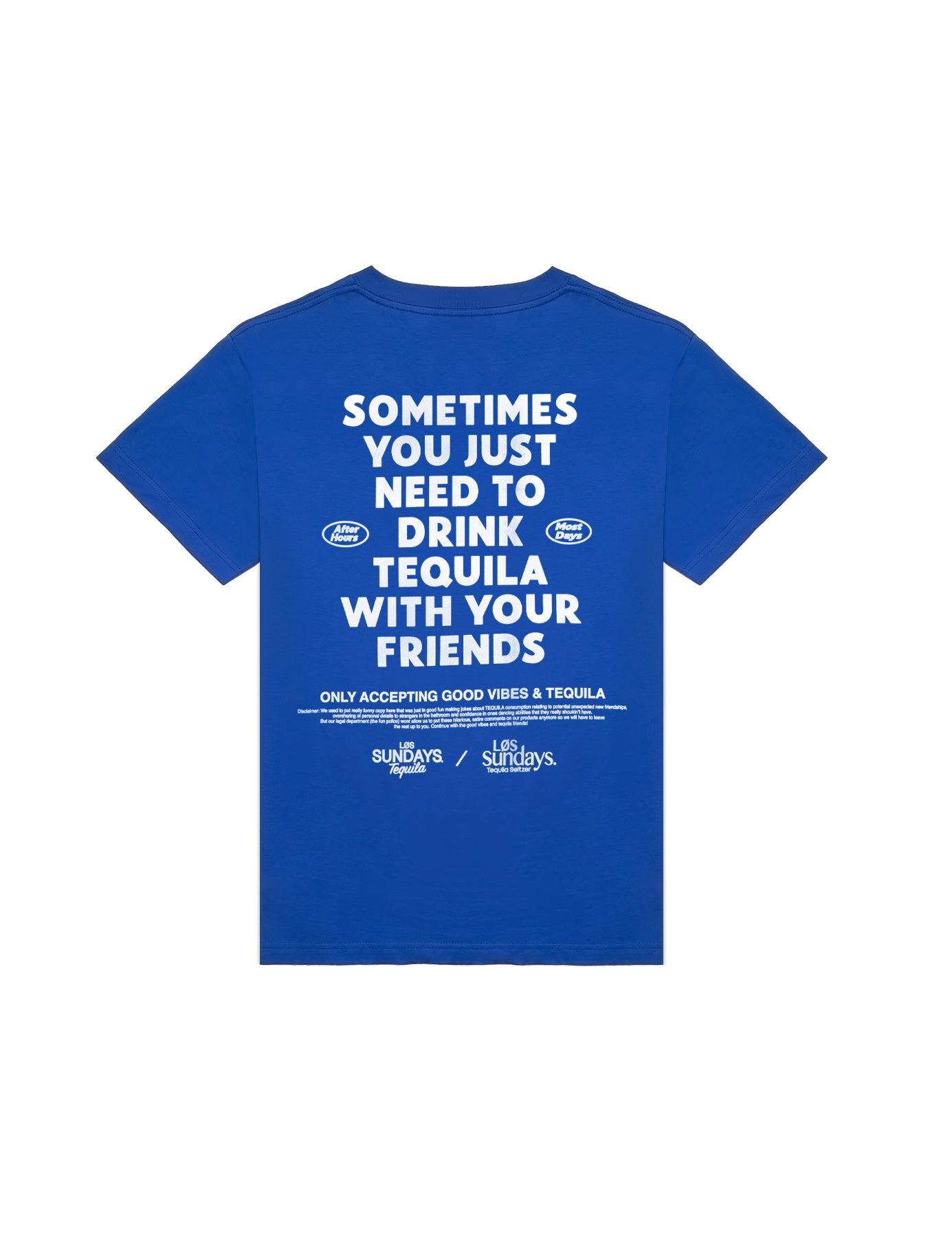 The Sometimes Tee - Blue/White | Løs Sundays
