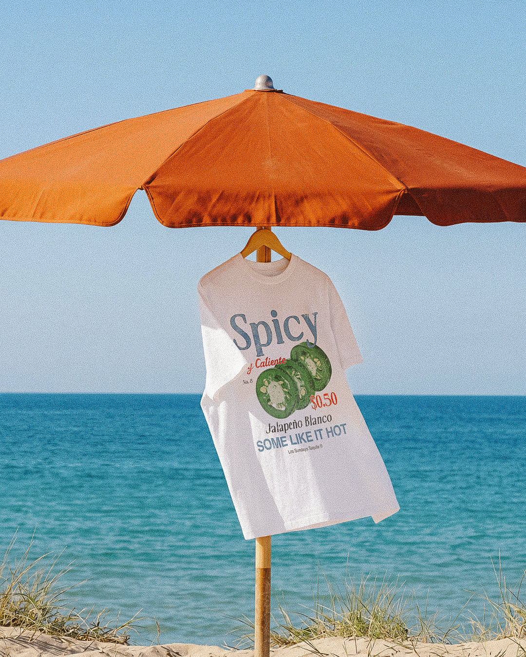 The Spicy Tee - Blanc White / Blue