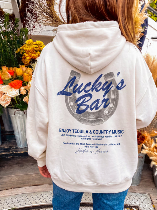 Lucky's Hood - White/Navy