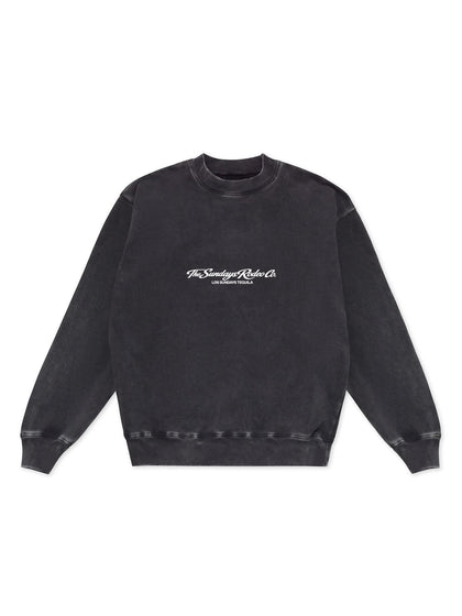 The Easy Rider Crewneck - Vintage Black / White