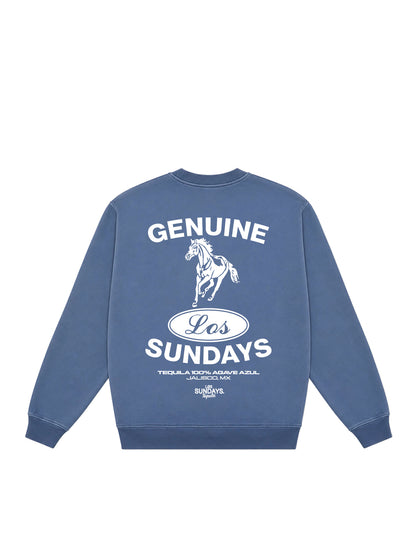 Genuine Crewneck - Bering Sea / White