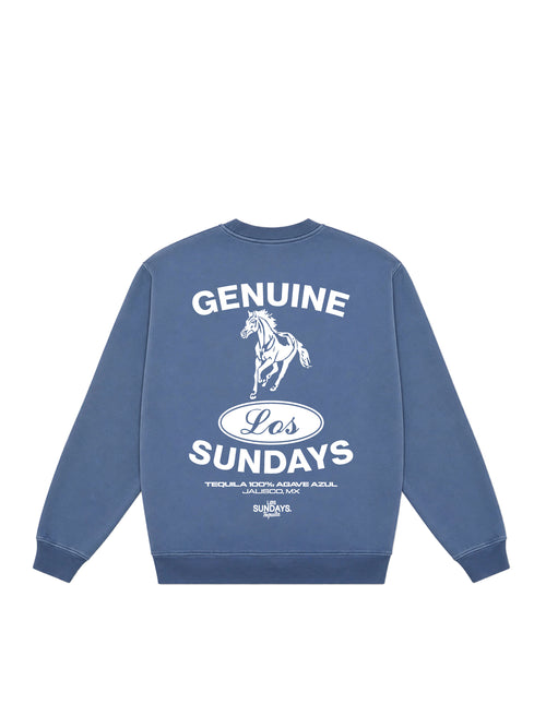 Genuine Crewneck - Bering Sea / White