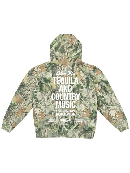 The Tequila & Country Music Hood - Camo / White