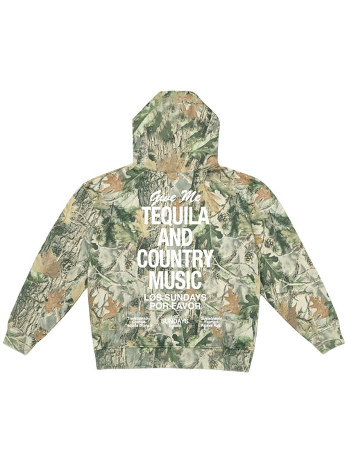 The Tequila & Country Music Hood - Camo / White