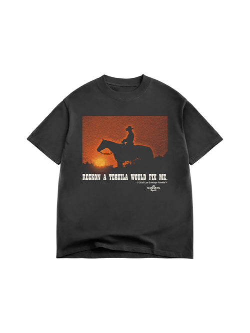 The Reckon Tee - Vintage Black