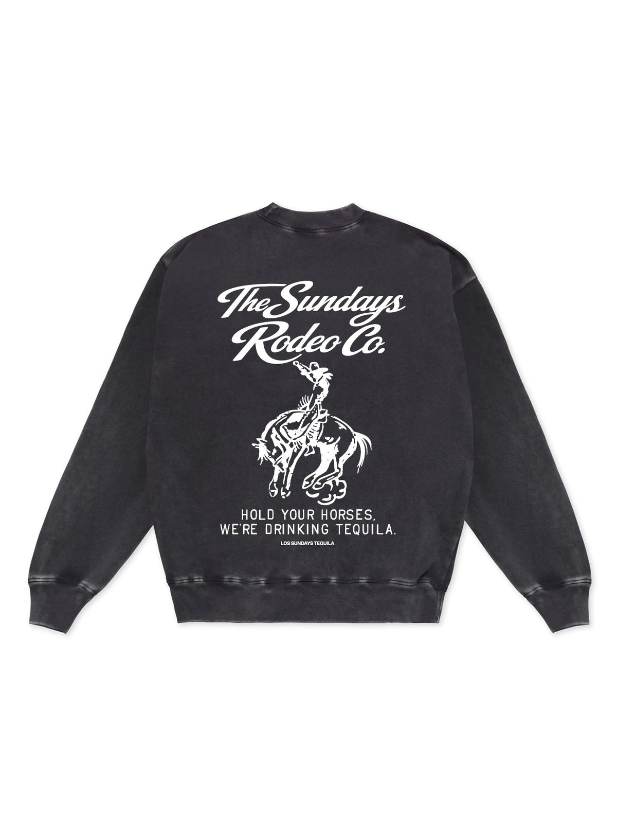 The Easy Rider Crewneck - Vintage Black / White