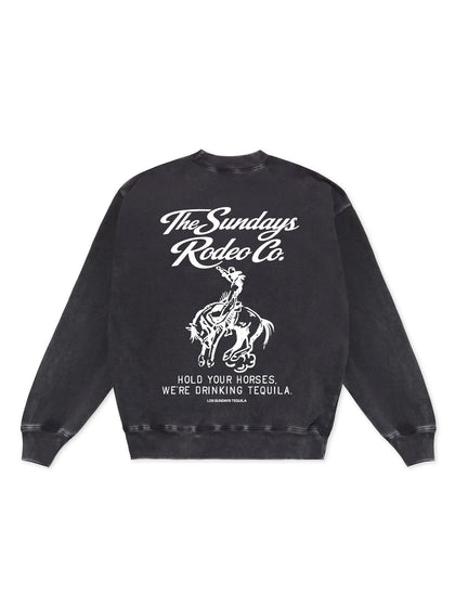The Easy Rider Crewneck - Vintage Black / White