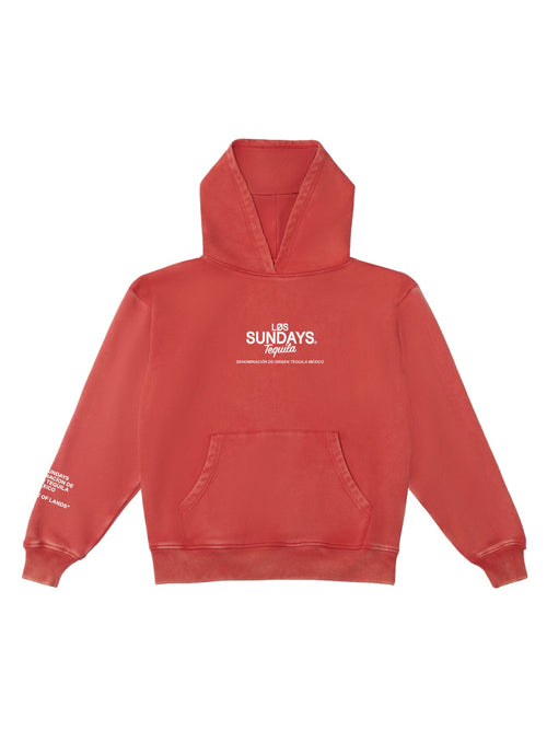 The Number 4 Hood - Vintage Red / White