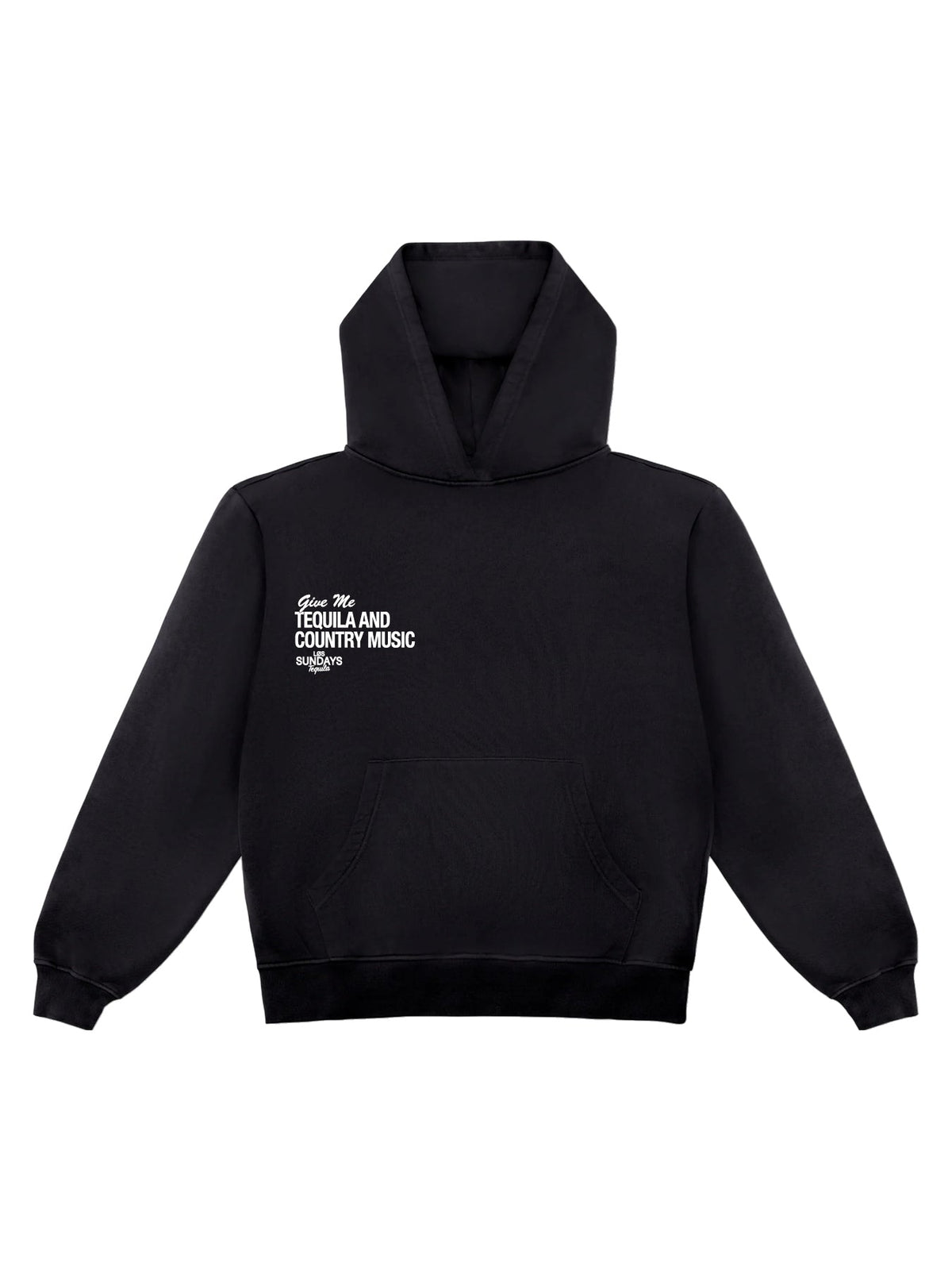 The Tequila & Country Music Hood - Black / White