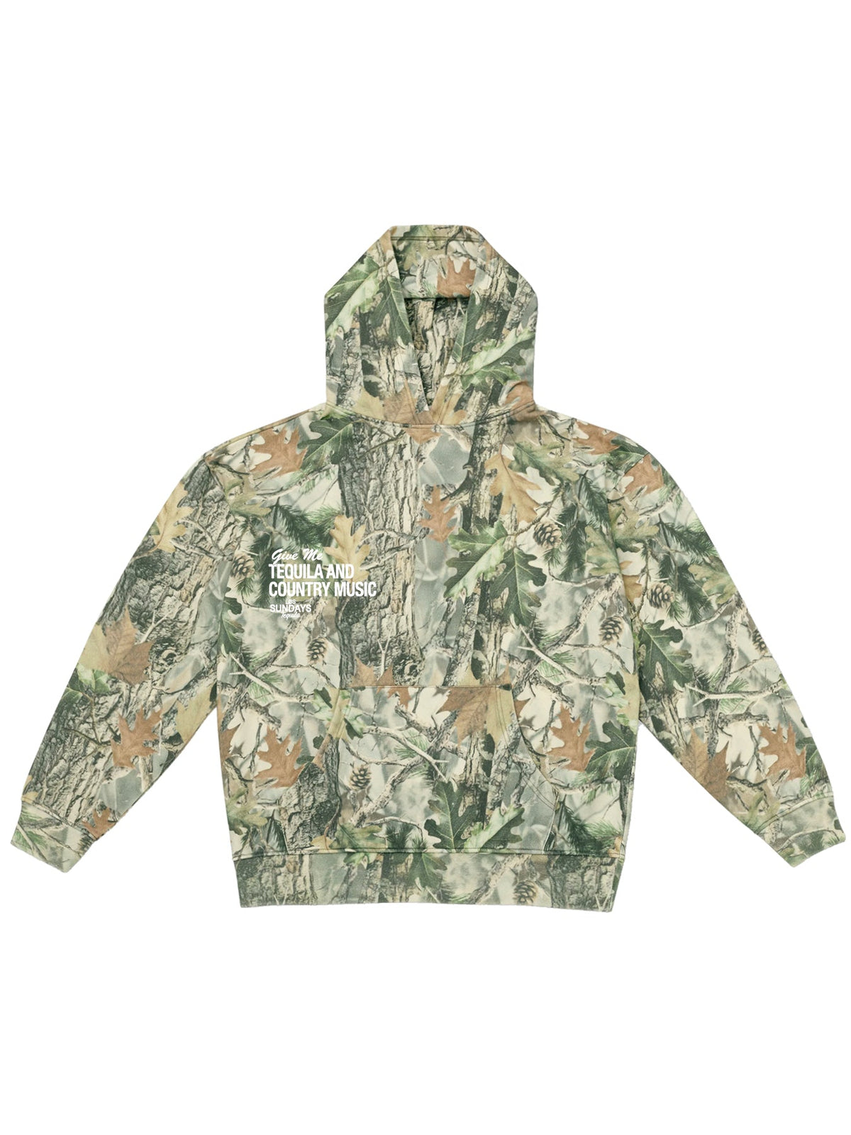 The Tequila & Country Music Hood - Camo / White
