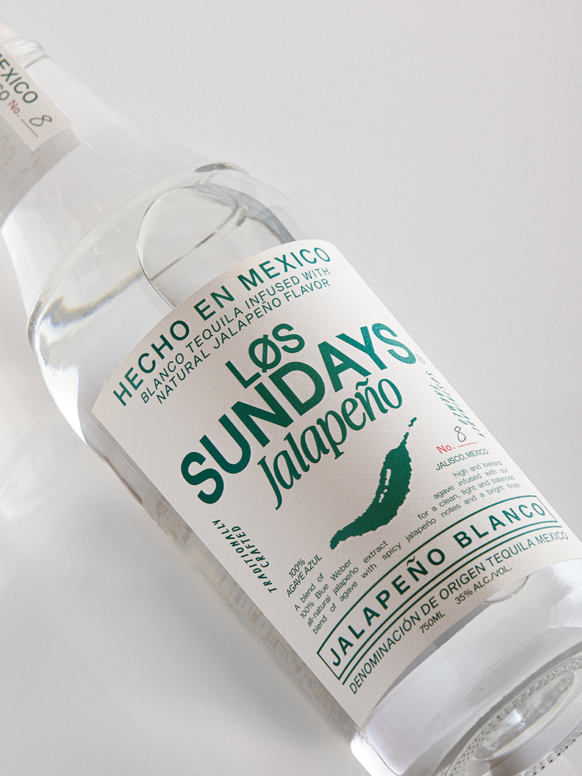 Los Sundays Tequila Jalapeño Blanco - 750ML