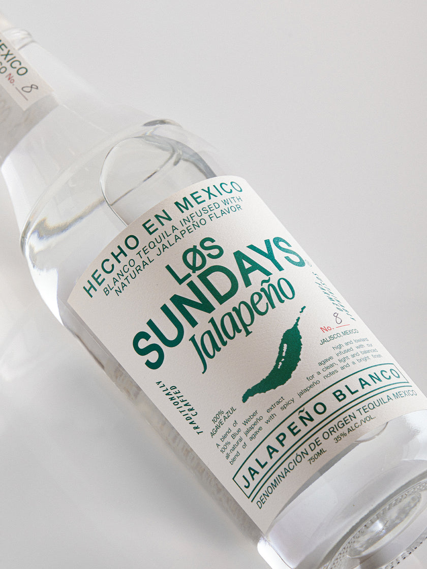 Los Sundays Tequila Jalapeño Blanco - 750ML