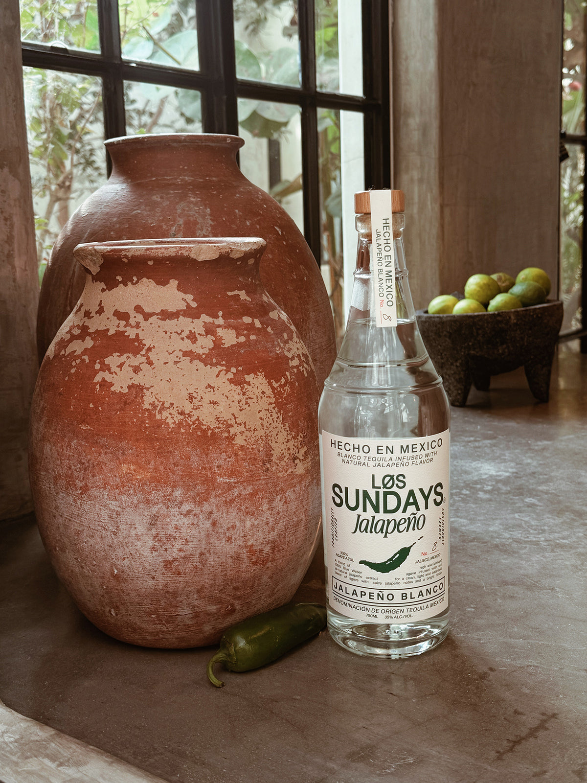 Los Sundays Tequila Jalapeño Blanco - 750ML