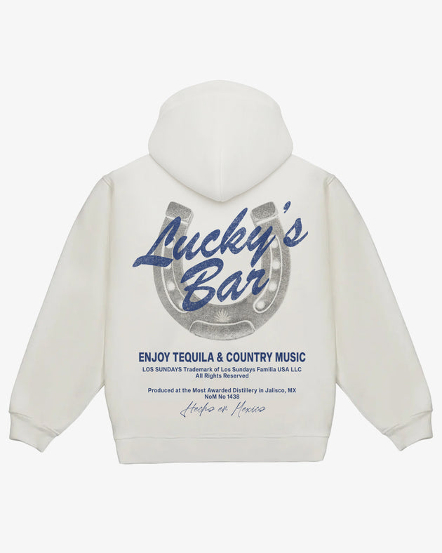 Lucky's Hood - White/Navy