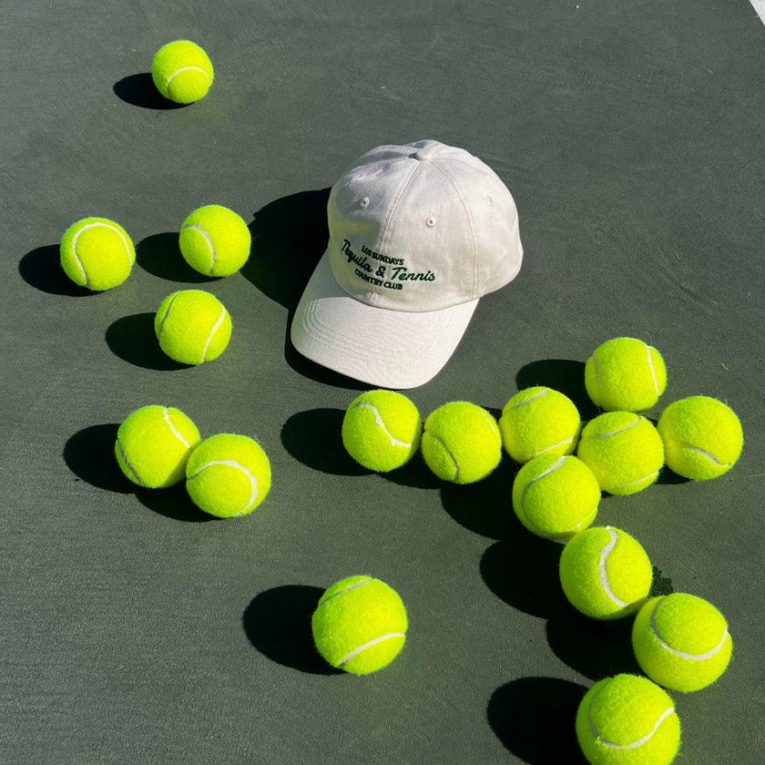 TEQUILA & TENNIS COUNTRY CLUB DAD CAP - BONE