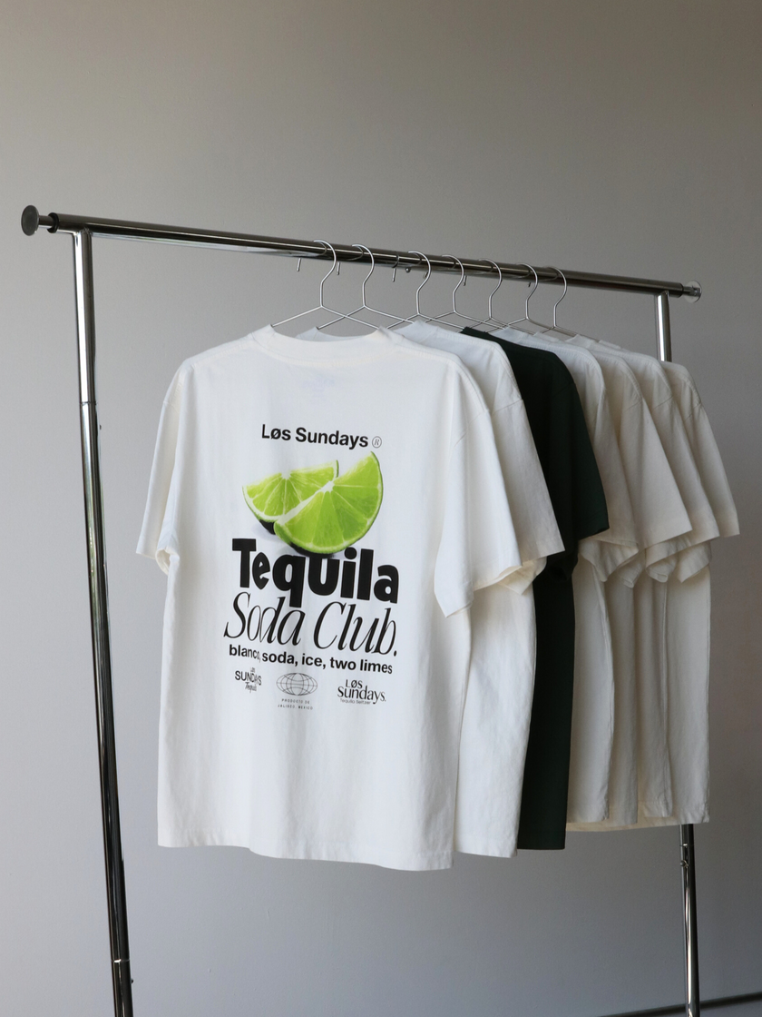 The Tequila Soda Club Tee - Blanc White