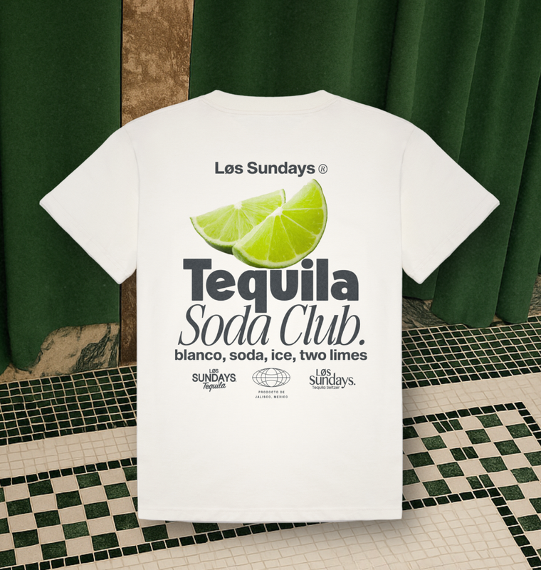 The Tequila Soda Club Tee - Blanc White
