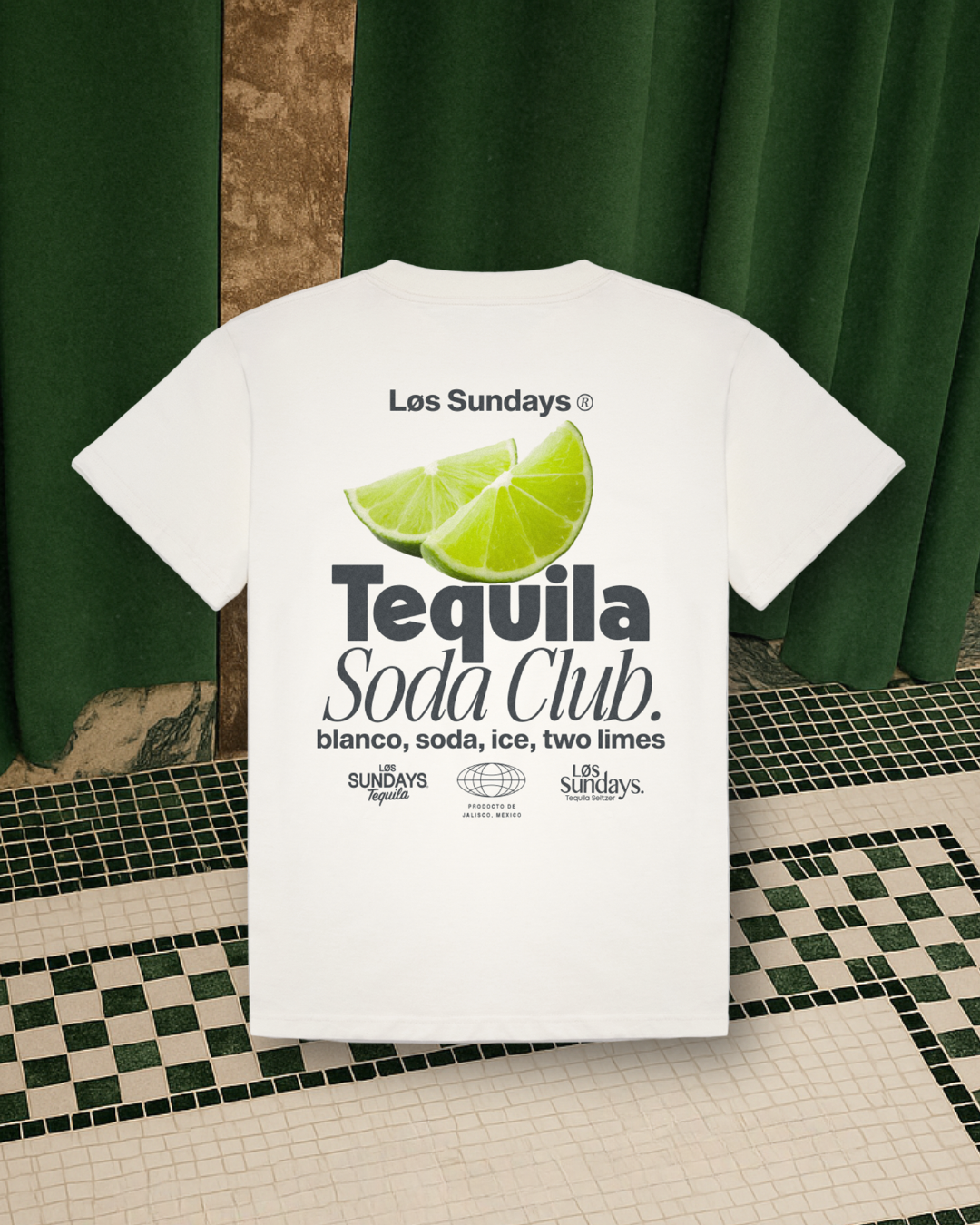 The Tequila Soda Club Tee - Blanc White