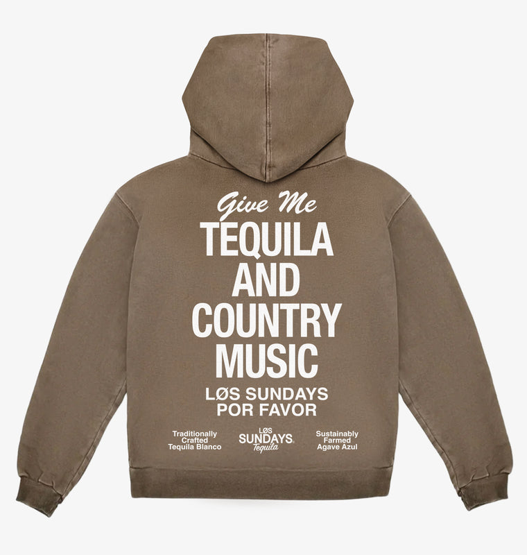 Tequila & Country Music Hood - Cub/White