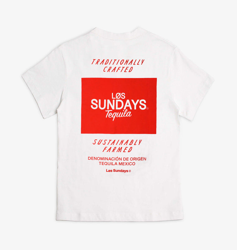 The Origin Tee - White/Red